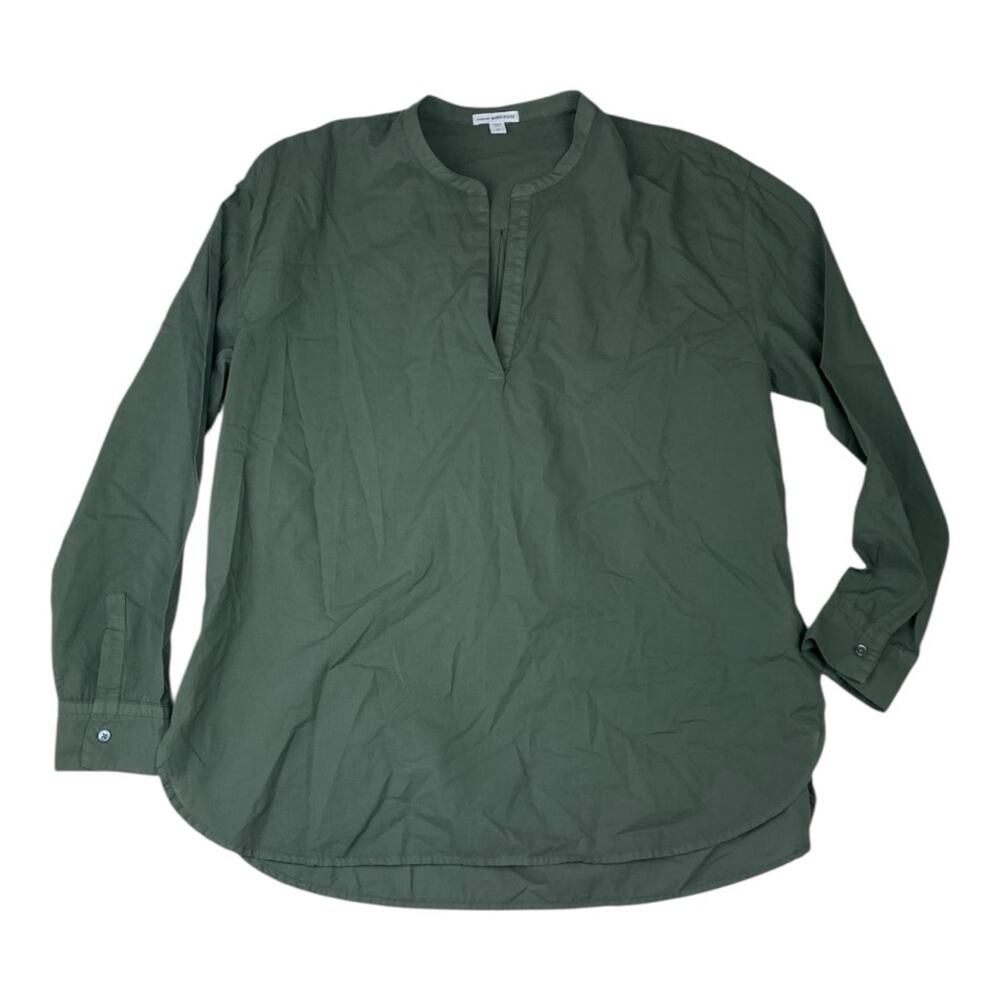 James Perse women's 4 xl  Olive Green Long sleeve shirt casual